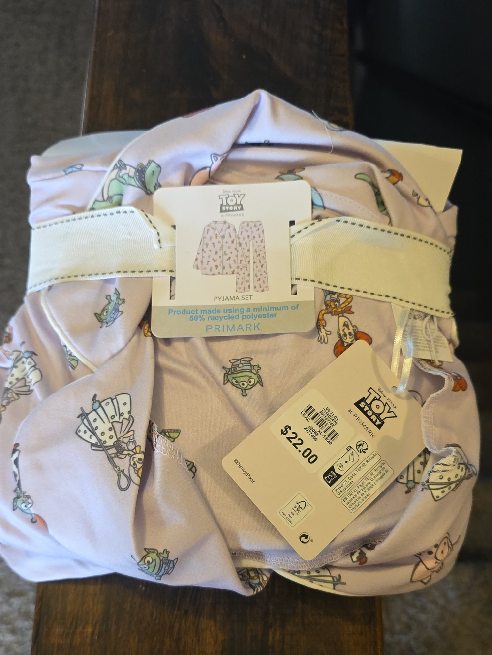 Primark Lavender Toy Story Women's Pajama Set XL
